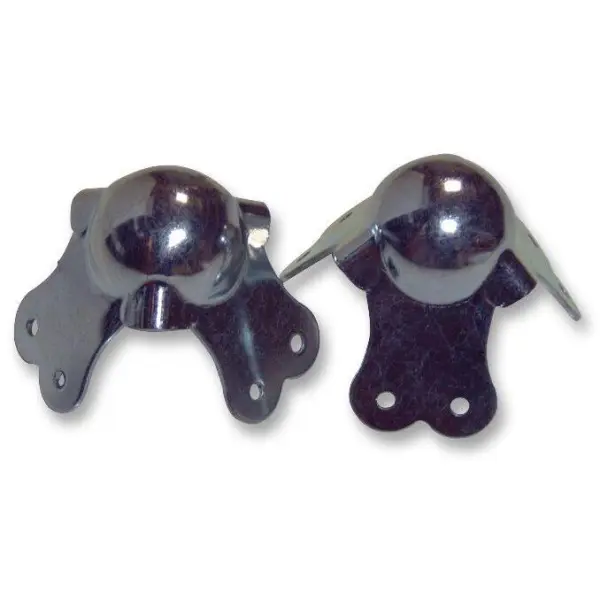 Penn Elcom Large 3 Leg Heavy Duty Ball Corner PennBrite, 2 Pack, Steel, 70mm