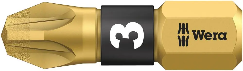 WERA PZ3 x 25mm Pozidriv Bi-Torsion Diamond Coated Screwdriver Bit