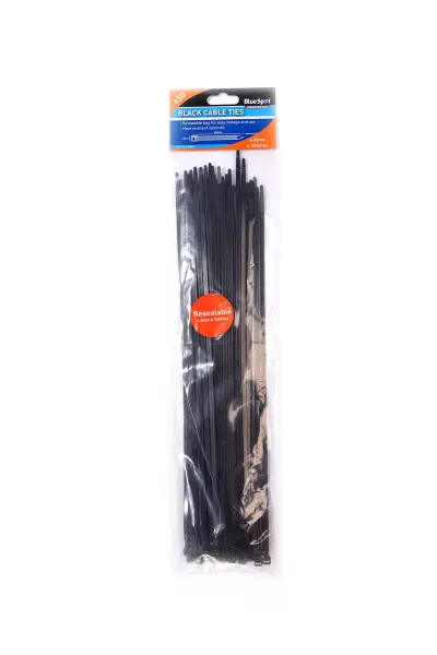 Blue Spot Tools 50-Piece 4.8mm x 350mm Black Nylon Cable Ties