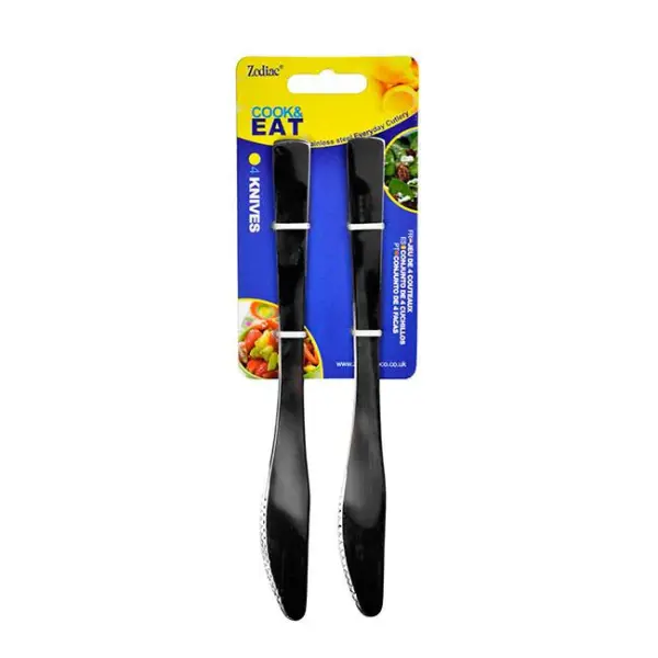 Raraion 4pk Stainless Steel Knives on Card, 152 g