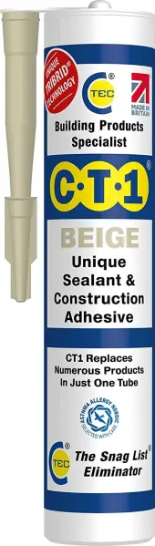 CT1 ベージュ 建築用シーラント＆接着剤 スナッグチューブ (1パック)