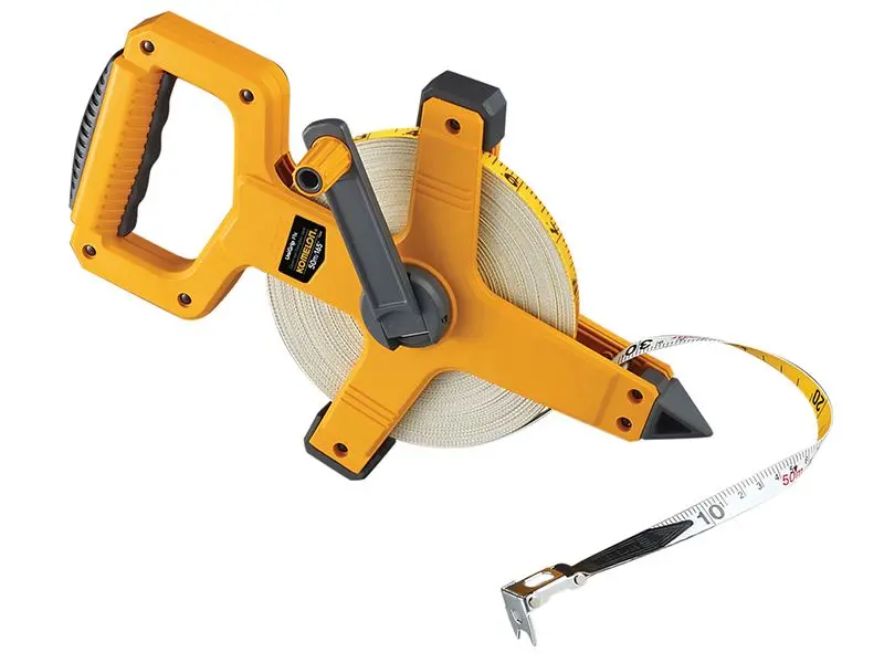 Komelon Unigrip Maßband aus Fiberglas 50m/165ft (Breite 13mm)