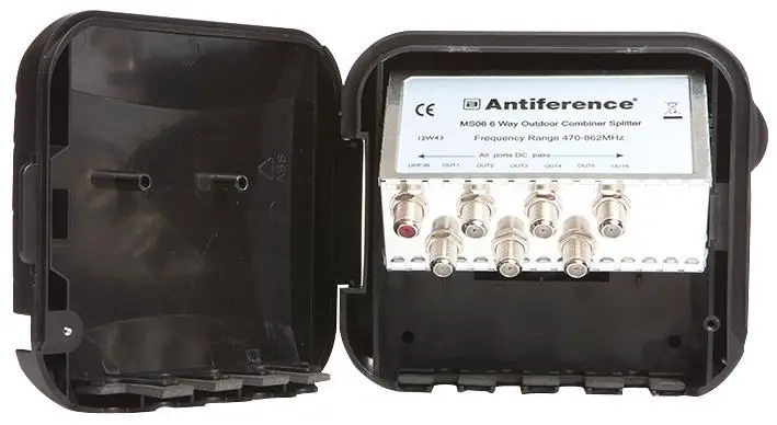 ANTIFERENCE - 75 Serie 6-fach F-Typ Mastkombiner-Splitter LTE