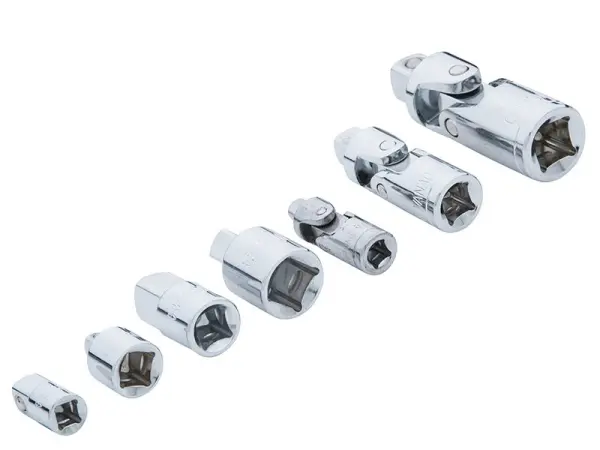 BlueSpot Tools Juego de 7 Piezas de Juntas Universales y Adaptadores, Acero alC