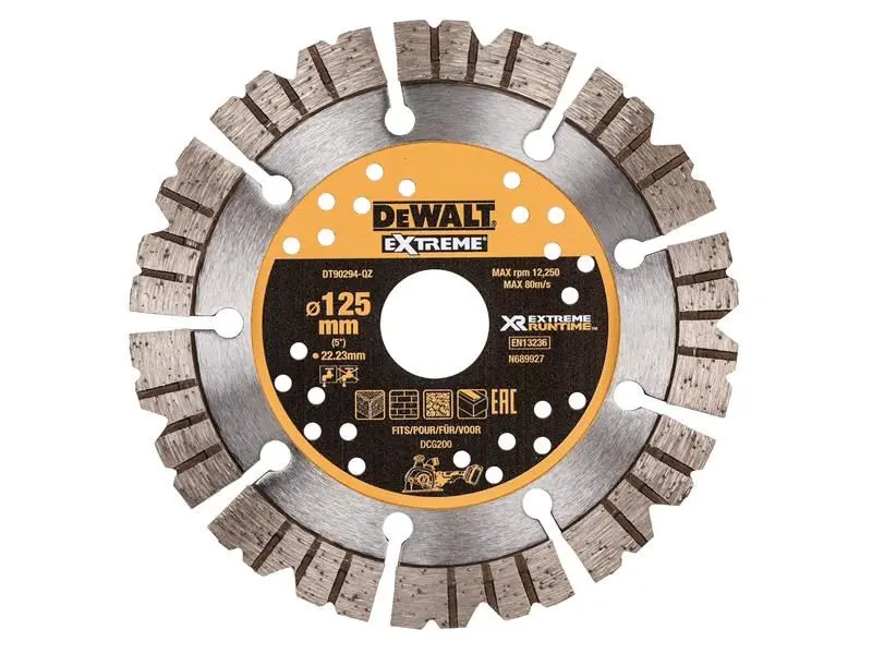 DEWALT DT90294 Extreme Diamond Cutting Blade, 125mm x 22.23mm