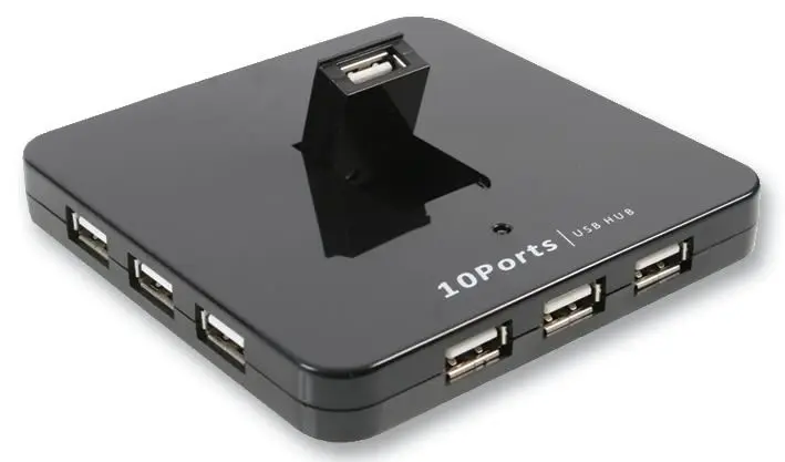 PRO SIGNAL 10portový USB 2.0 rozbočovač s napájením ze sítě