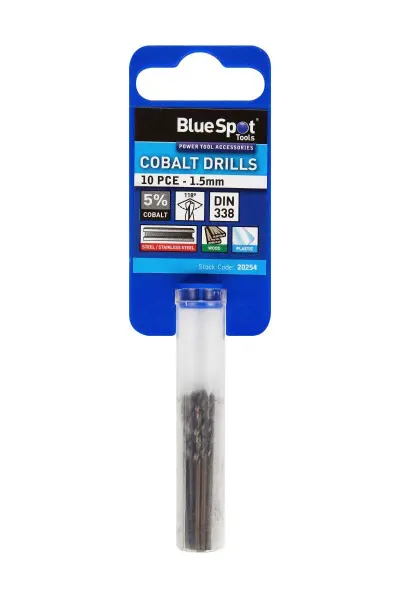 Blue Spot Tools - 10 Keping Set Gerudi Kobalt (1.5mm)