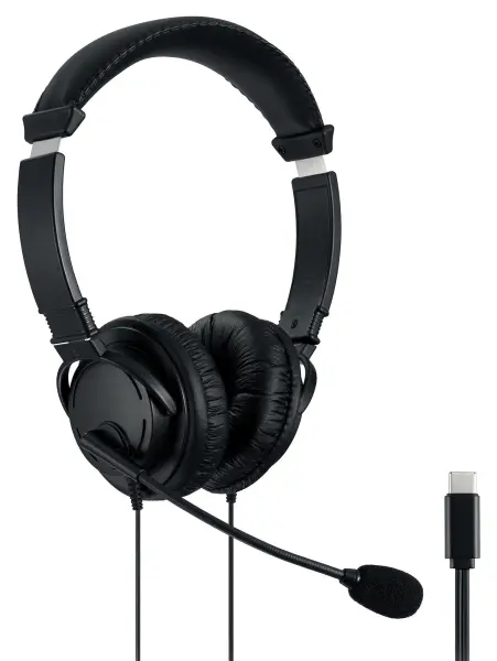 Kensington USB-C On-Ear Stereo Headphones with Microphone