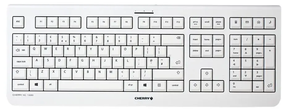 CHERRY KC 1000 USB Tastatur Grau - Kabelgebunden
