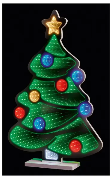 Premier 60cm Christmas Tree Infinity Mirror