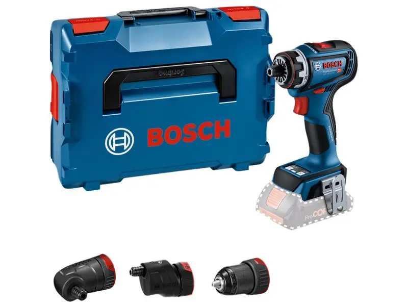 Bosch GSR 18V-90 FC Pro FlexiClick Drill Driver (Bare Unit) + 3 Attachments