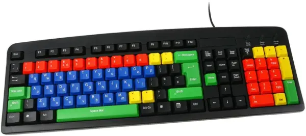 HiLo Coloured Upper & Lowercase USB Keyboard