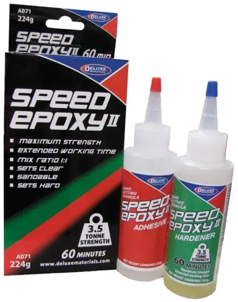 Deluxe Speed Epoxy II 60 Minute Epoxy Glue, 224g