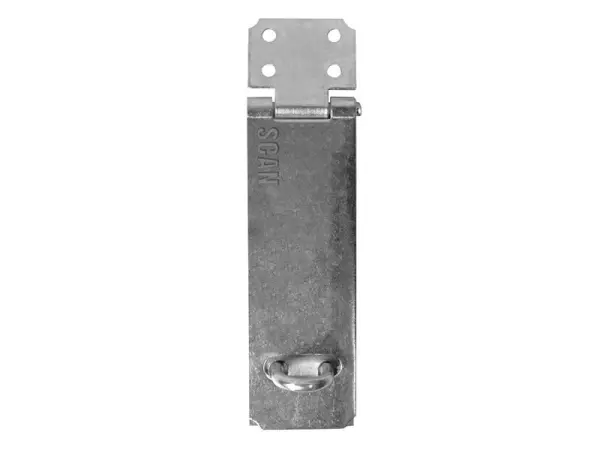 Scan Hasp and Staple, Steel, Zinc Plated, 153mm