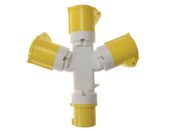 Faithfull Power Plus 3-Way 110V Splitter, 16A