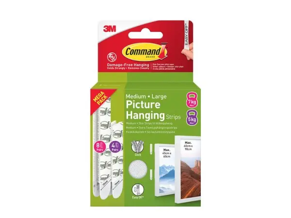 Command™ - Ταινίες Κρεμάσματος Εικόνων Value Pack, Μεσαίες & Μεγάλες
