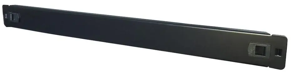 TUK 1U Blank Panel bez potřeby nářadí, 19“, ocelový, černý