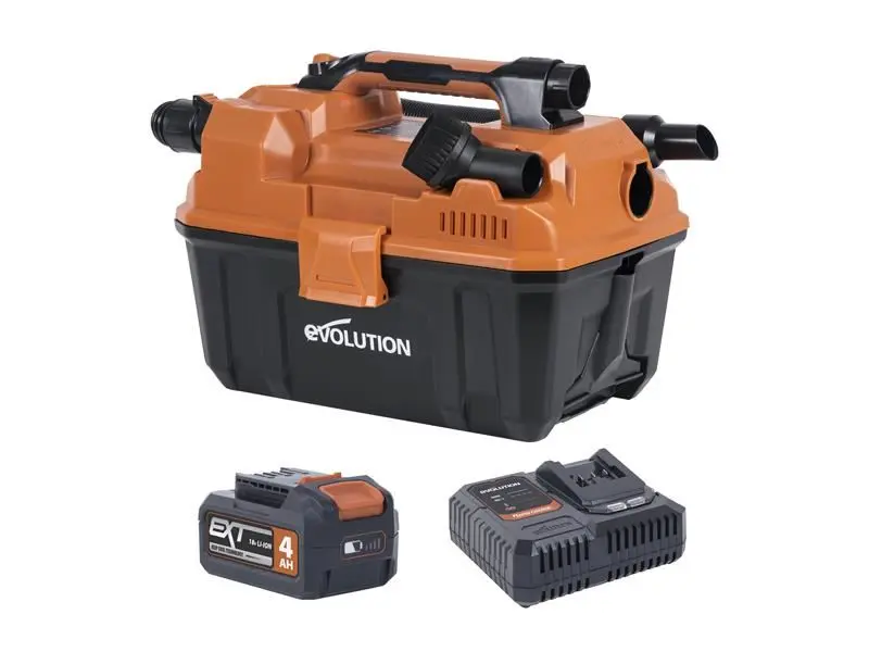 Evolution R11VAC-Li EXT 18V Wet & Dry Vacuum Cleaner with 4.0Ah Battery