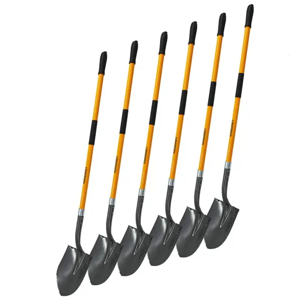 Groundhog Long Handled Round Point Shovel Pack of 6