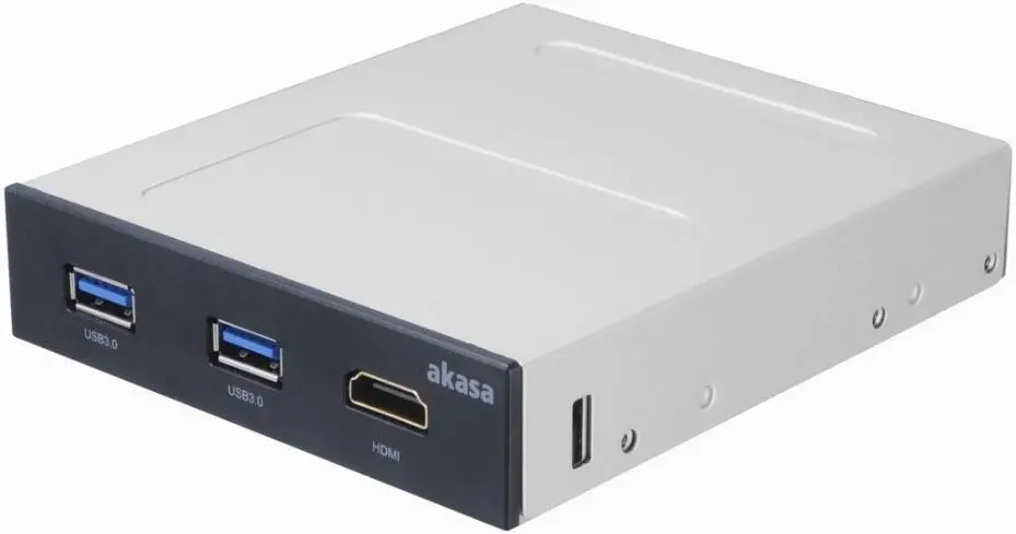 AKASA Hub Interno USB 3.0 y HDMI de 2 Puertos para VR, Bahía 3.5″