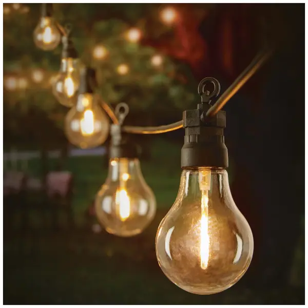 Premier Decorations 10 LED Connectable Festoon Lights Warm White