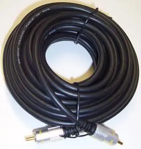 PRO SIGNAL RCA Mannetje naar Mannetje Kabel, 10m, Zwart, Verguld