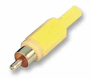 PRO SIGNAL - Phono-Stecker, Gold/Yellow, 10er Pack