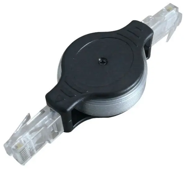 PRO SIGNAL Cabo de Rede Retrátil Cat5e RJ45, 1.5m