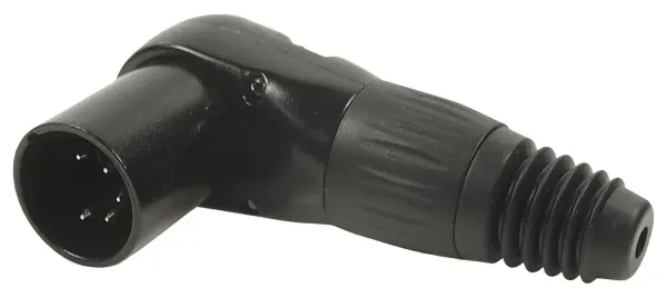 Cliff FC619305 5-Pole Right Angle XLR Plug, 8-Position Cable Access