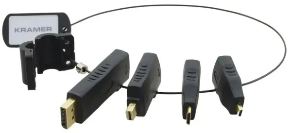 KRAMER Anello Adattatore HDMI - DisplayPort, Mini DisplayPort, Mini & Micro HD