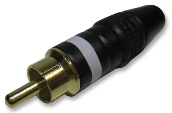 PRO SIGNAL Phono Plug, Black/White