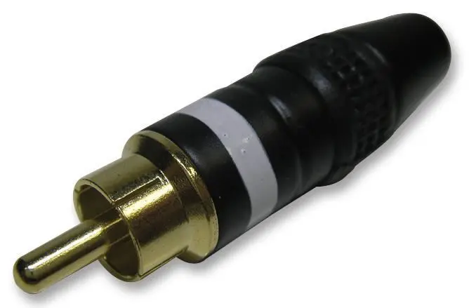 PRO SIGNAL Conector Phono, Negro/Blanco