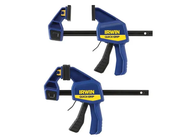IRWIN Quick-Grip Quick-Change Medium-Duty Bar Clamp Twin Pack, 150mm (6in)