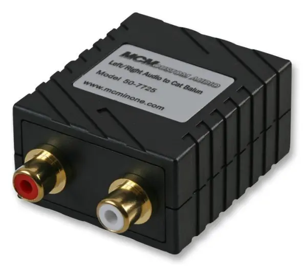 Pro Signal - Adaptateur Audio Balun Cat5 vers 2x RCA