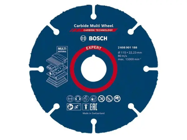 Bosch EXPERT Carbide Multi Wheel Cutting Disc 115 x 22.23mm