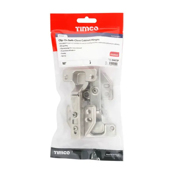 Timco Engsel Kabinet Tersembunyi Clip-On 90 Darjah