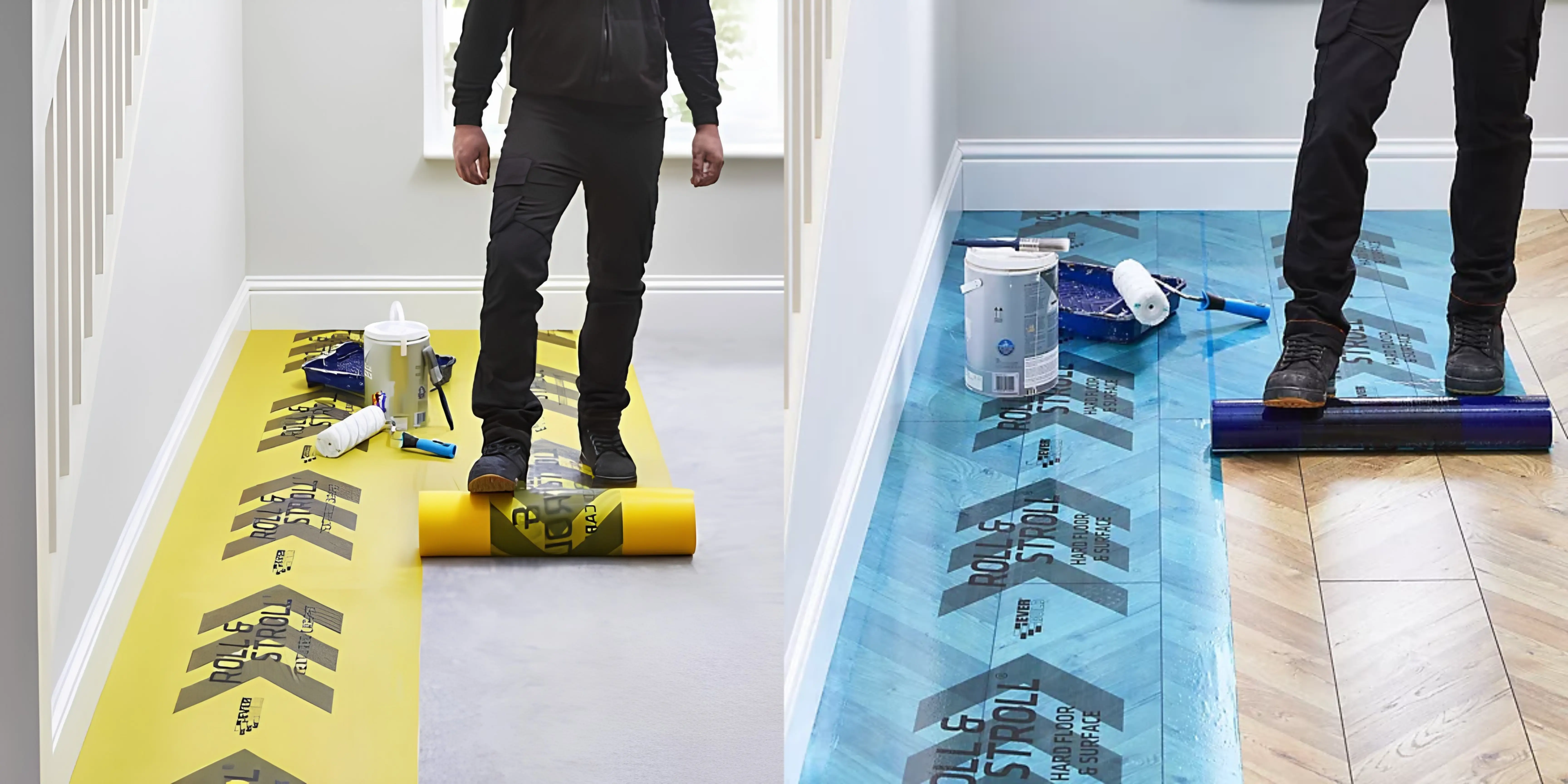 Everbuild Roll & Stroll Floor Protection Guide for Carpets & Hard Floors
