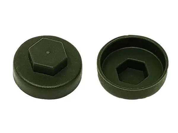 ForgeFix TechFast Cover Cap, Olive Green, 19mm (Pack of 100)