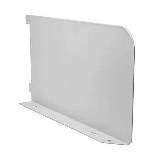 Timco Twin Slot Shelf End, White, Steel, 255mm