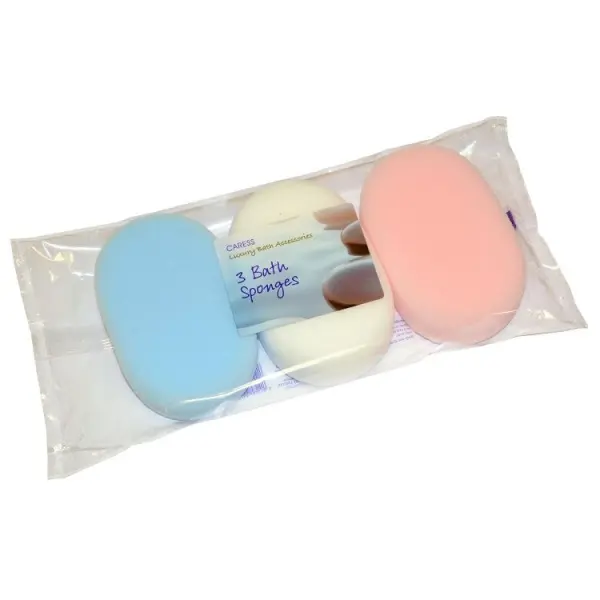 Caress Luxury Bath Sponge 3 Pack