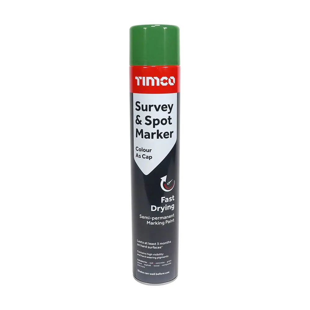 Timco Markeer- en Spotverf voor Opsporing en Markering, Groen, 750ml