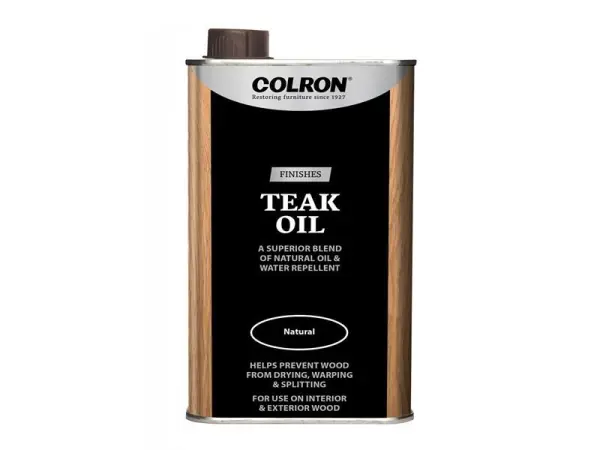 Ronseal Colron Refined Teak Oil 500ml for Wood Protection