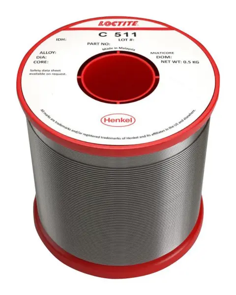 Fil à souder Loctite Crystal 511, 0.71mm, 500g, 183°C, 60/40 SnPb