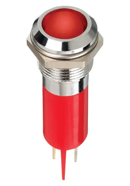 APEM Components LED Panel Mount Indicator, Red, 24V DC, 12mm