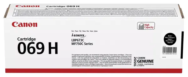 Canon 069H High Yield Black Toner Cartridge 7600 Pages