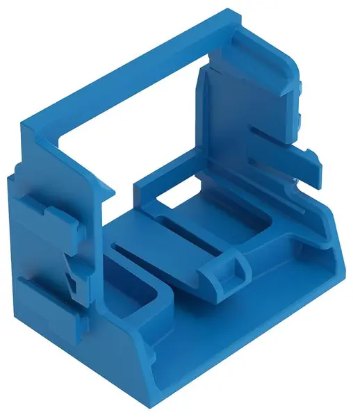 WAGO 10 Way Mounting Carrier for 221 Series, Snap-in Mount - Blue