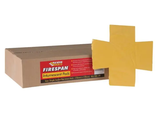 Everbuild Sika Firespan 防火單插座墊 170毫米x170毫米 (盒裝20片)