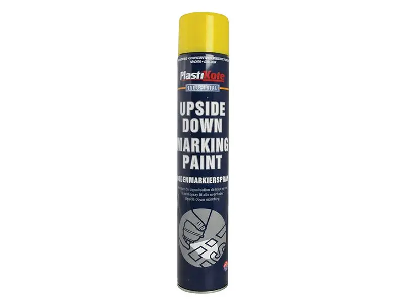 PlastiKote Upside Down Yellow Marking Paint 750ml