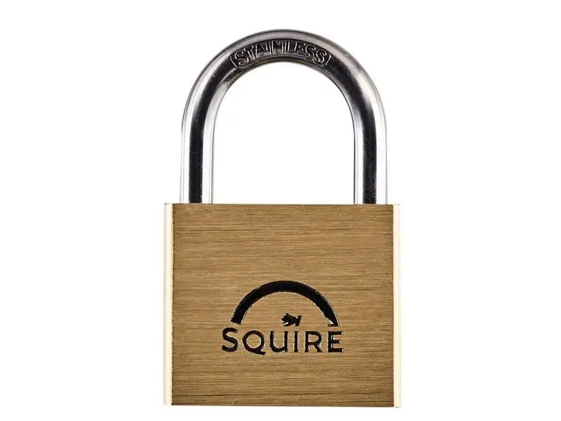 Squire LN4S Lion Marine Padlock, Brass Body, 40mm