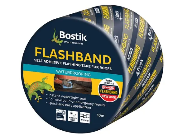 Evo-Stik Flashband Rouleau, Gris, 150mm x 10m
